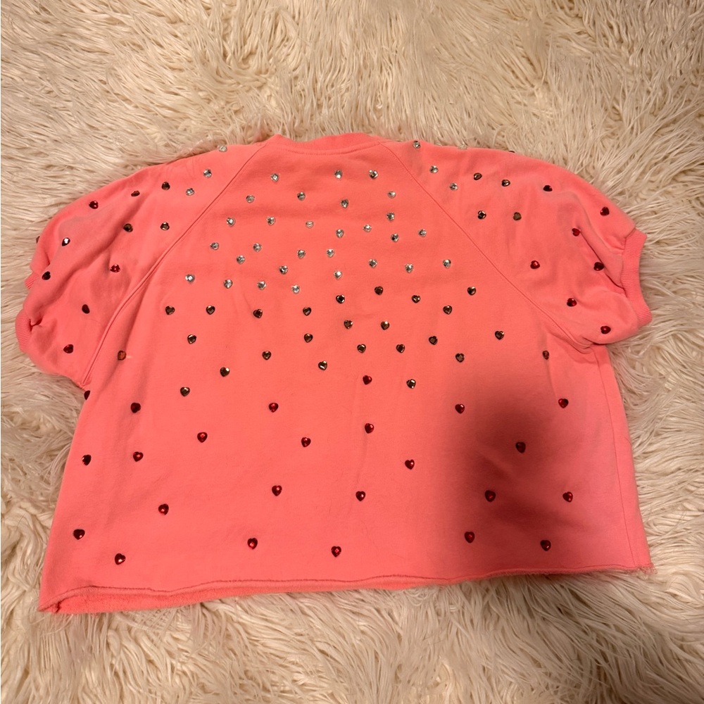 Queen of Sparkles Rhinestone Heart Top - Picture 6 of 6